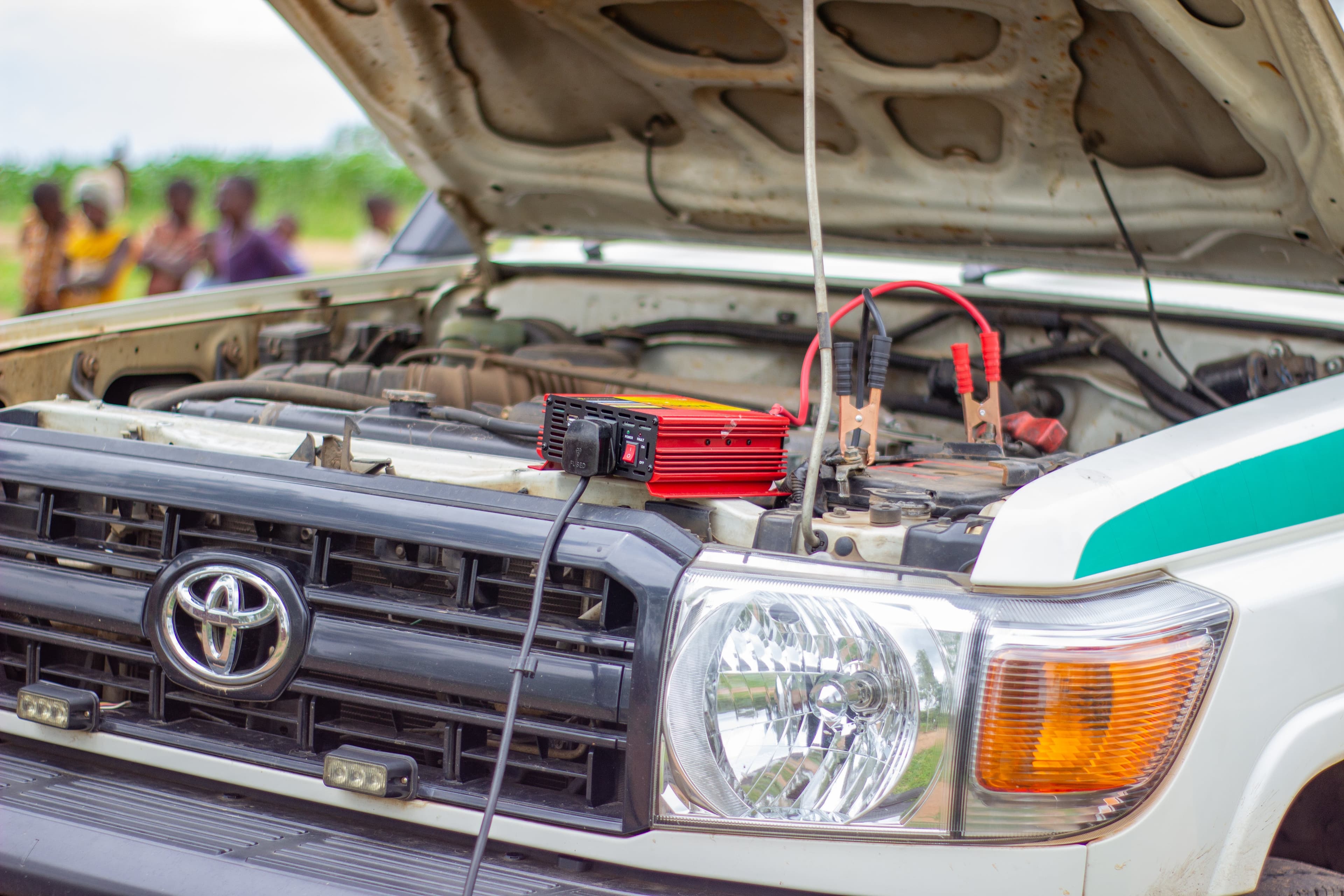 Flat battery jump starts
