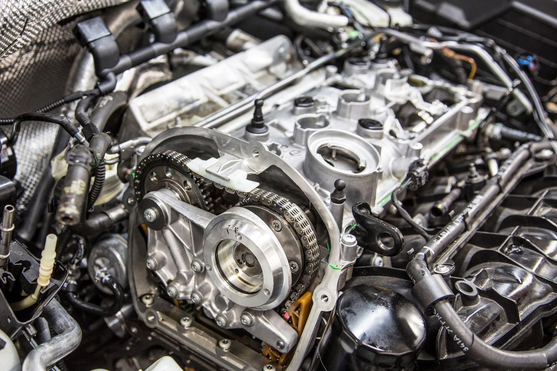 Timing chain and tensioner